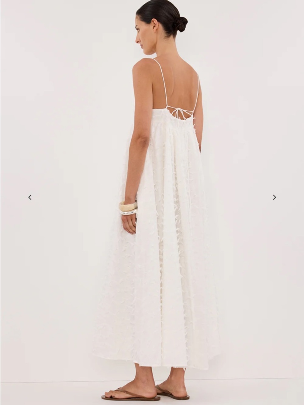 Paloma White Babydoll Midi dress by Dissh - Picture 4 of 8